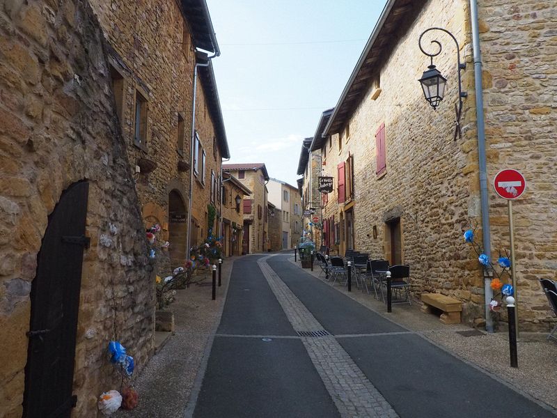 The main street through the village